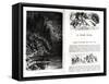 Two Illustrated Pages from "Les Contes Drolatiques" by Honore De Balzac (1799-1850)-Gustave Doré-Framed Stretched Canvas