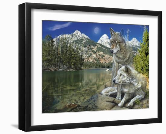 Two in Time-Gordon Semmens-Framed Giclee Print