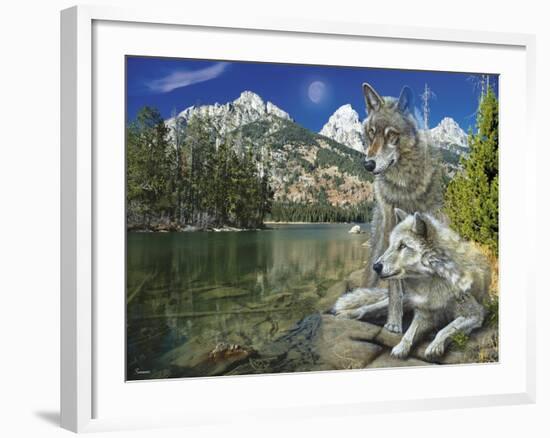 Two in Time-Gordon Semmens-Framed Giclee Print