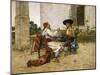 Two Inhabitants of the Valencia Huerta, 1880-1890-Joaquin Agrasot-Mounted Giclee Print