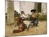 Two Inhabitants of the Valencia Huerta, 1880-1890-Joaquin Agrasot-Mounted Giclee Print