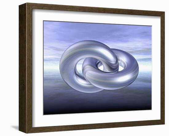 Two interlocked wedding rings-Matthias Kulka-Framed Giclee Print