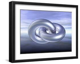 Two interlocked wedding rings-Matthias Kulka-Framed Giclee Print