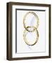 Two interlocked wedding rings-Matthias Kulka-Framed Premium Giclee Print