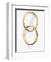 Two interlocked wedding rings-Matthias Kulka-Framed Premium Giclee Print