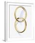 Two interlocked wedding rings-Matthias Kulka-Framed Giclee Print