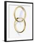 Two interlocked wedding rings-Matthias Kulka-Framed Giclee Print