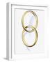 Two interlocked wedding rings-Matthias Kulka-Framed Giclee Print