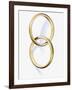 Two interlocked wedding rings-Matthias Kulka-Framed Giclee Print