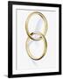 Two interlocked wedding rings-Matthias Kulka-Framed Giclee Print