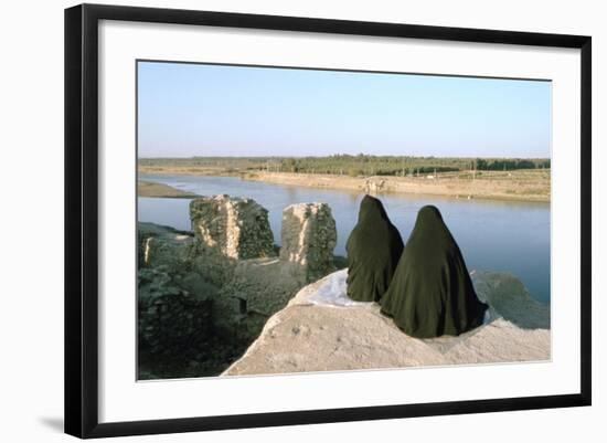 Two Iraqi Women at Bash Tapia Castle, Mosul, Iraq, 1977-Vivienne Sharp-Framed Photographic Print