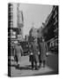 Two Irish Cops Standing on Washington Streeet-Walter Sanders-Stretched Canvas