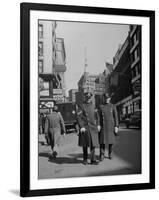 Two Irish Cops Standing on Washington Streeet-Walter Sanders-Framed Photographic Print