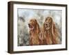 Two Irish Setters-Solveiga-Framed Giclee Print