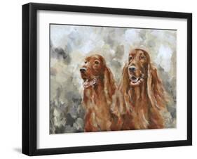 Two Irish Setters-Solveiga-Framed Giclee Print