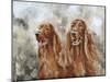 Two Irish Setters-Solveiga-Mounted Giclee Print