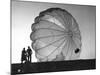 Two Irving Air Chute Co. Employees Struggling to Pull Down One of their Parachutes after Test Jump-Margaret Bourke-White-Mounted Photographic Print