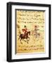 Two Islamic Men in Horseback Battle with Lances-null-Framed Art Print