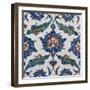 Two Iznik Pottery Tiles-null-Framed Giclee Print