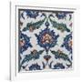 Two Iznik Pottery Tiles-null-Framed Giclee Print