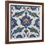 Two Iznik Pottery Tiles-null-Framed Giclee Print