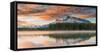 Two Jack Lake at Sunset, Banff National Park, Alberta, Canada-Arnaudbertrande-Framed Stretched Canvas