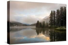 Two Jack Lake, Banff National Park, Canadian Rockies, Alberta Province, Canada-Sonja Jordan-Stretched Canvas