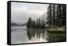 Two Jack Lake, Banff National Park, Canadian Rockies, Alberta Province, Canada-Sonja Jordan-Framed Stretched Canvas