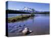 Two Jack Lake with Mount Rundle Beyond, Banff National Park, Unesco World Heritage Site, Alberta-Pearl Bucknall-Stretched Canvas