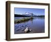 Two Jack Lake with Mount Rundle Beyond, Banff National Park, Unesco World Heritage Site, Alberta-Pearl Bucknall-Framed Photographic Print