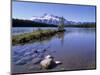 Two Jack Lake with Mount Rundle Beyond, Banff National Park, Unesco World Heritage Site, Alberta-Pearl Bucknall-Mounted Photographic Print