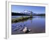 Two Jack Lake with Mount Rundle Beyond, Banff National Park, Unesco World Heritage Site, Alberta-Pearl Bucknall-Framed Photographic Print