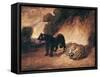 Two Jaguars from Peru-Antoine-Louis Barye-Framed Stretched Canvas