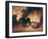 Two Jaguars from Peru-Antoine-Louis Barye-Framed Giclee Print