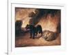 Two Jaguars from Peru-Antoine-Louis Barye-Framed Giclee Print