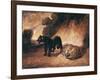 Two Jaguars from Peru-Antoine-Louis Barye-Framed Giclee Print