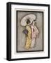 Two Japanese Geisha Girls, One Holding a Parasol-null-Framed Art Print