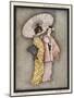 Two Japanese Geisha Girls, One Holding a Parasol-null-Mounted Art Print