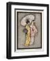 Two Japanese Geisha Girls, One Holding a Parasol-null-Framed Art Print