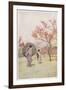 Two Japanese Women Admiring Peach Trees in Blossom-Ella Du Cane-Framed Premium Giclee Print