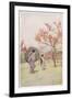 Two Japanese Women Admiring Peach Trees in Blossom-Ella Du Cane-Framed Premium Giclee Print