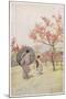 Two Japanese Women Admiring Peach Trees in Blossom-Ella Du Cane-Mounted Art Print