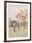 Two Japanese Women Admiring Peach Trees in Blossom-Ella Du Cane-Framed Art Print