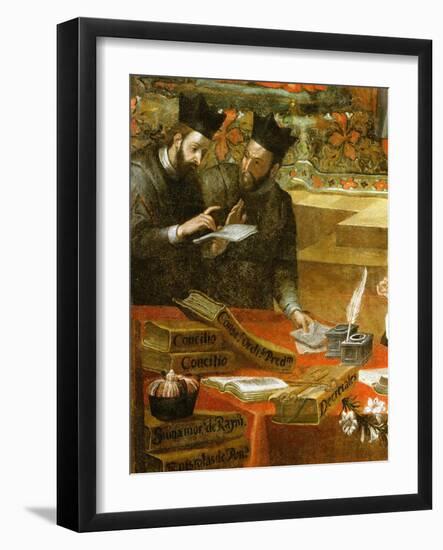 Two Jesuits in Discussion, from Saint Raymond of Penafort, Counsellor to Pope Gregory IX-Alonso Antonio Villamor-Framed Giclee Print