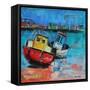 Two Jolly Fishing Boats 2012-Sylvia Paul-Framed Stretched Canvas