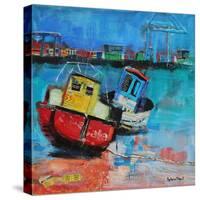 Two Jolly Fishing Boats 2012-Sylvia Paul-Stretched Canvas