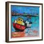 Two Jolly Fishing Boats 2012-Sylvia Paul-Framed Giclee Print