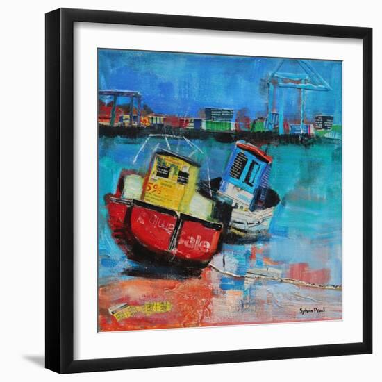 Two Jolly Fishing Boats 2012-Sylvia Paul-Framed Giclee Print