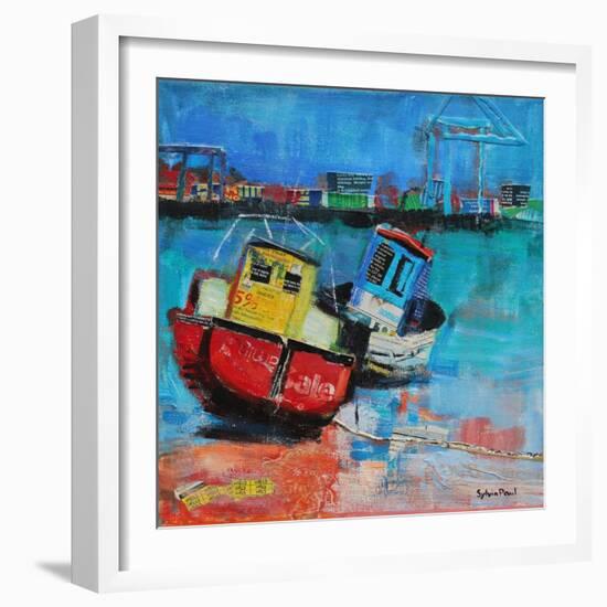 Two Jolly Fishing Boats 2012-Sylvia Paul-Framed Giclee Print