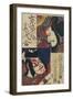 Two Kabuki Actors-Torii Kiyomitsu II and Toyokuni III-Framed Giclee Print